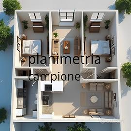 Quadrilocale con due camere a 900 euro