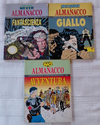 Almanacchi N.1 Nick Raider,Nathan Never,Mister No