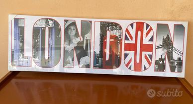 Quadro con scritta Londra