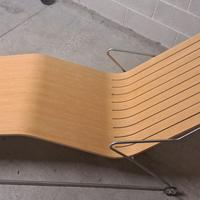 Lettino sdraio prendisole Legno / Inox