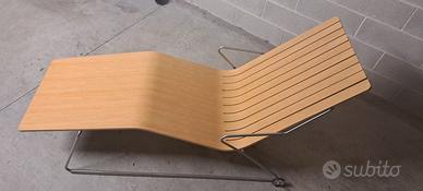 Lettino sdraio prendisole Legno / Inox