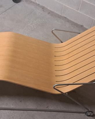 Lettino sdraio prendisole Legno / Inox