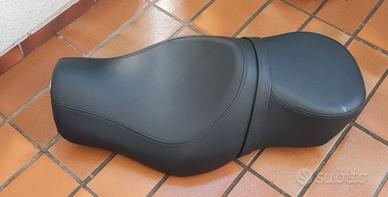 Sulla biposto Moto Harley Davinson