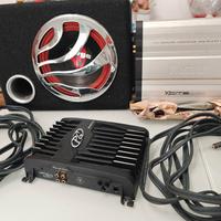 subwoofer +amplificatore +amplificatore casse