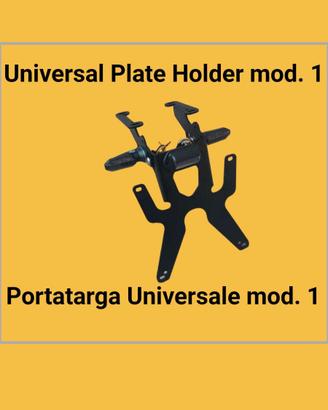 PORTATARGA MOTO REGOLABILE TIPO 1