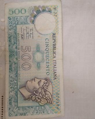 500 lire italiane 