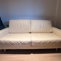 Divano in pelle Avorio