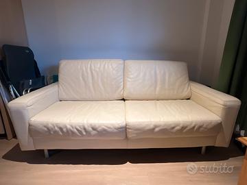 Divano in pelle Avorio