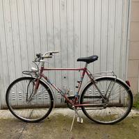 Bicicletta bianchi vintage portapacchi fari
