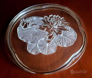 Raro Piatto Walther Glas "Seerose" Vintage