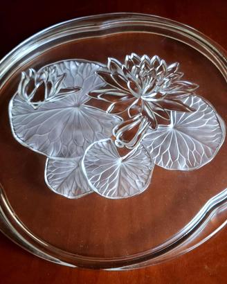 Raro Piatto Walther Glas "Seerose" Vintage