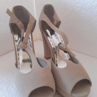 Scarpa donna open toe con plateau n.38