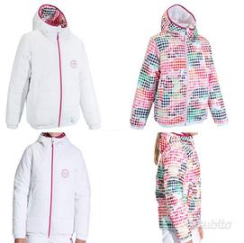Piumino giacca reversibile sci ragazza