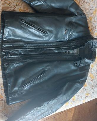 giubotto moto pelle 