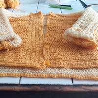 cardigan/giacchetta di lana neonata