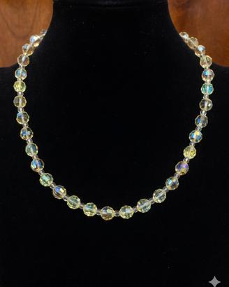 Collana Vintage in cristallo anni 80
