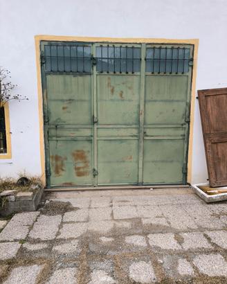 portone a libro in ferro