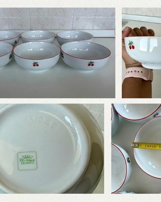 Set 6 Coppette  Richard Ginori Vintage Porcellana
