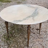 Anni'50 Aldo Tura - Tavolino Marmo E Ottone