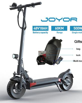 MONOPATTINO Joyor Y6‑S 500W 48V 18Ah OMOLOGATO