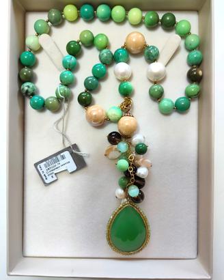 Collana Siké Jewels in crisopasio e ceramica