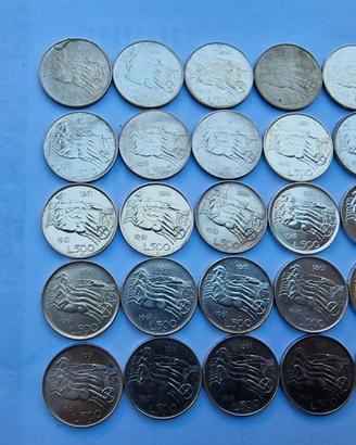 Lotto 25 monete argento Unità D'Italia Repubblica