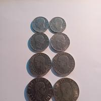 lotto 8 monete di Vittorio Emanuele III RE