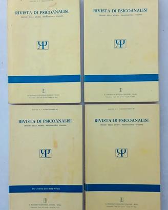 Rivista di psicoanalisi anno 1984 completo