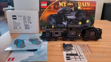 LEGO My Own Train 3745 + 3742 nero  (COME NUOVI)