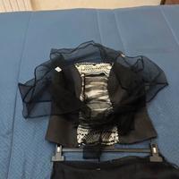 Completo top gonnelone e giachetta