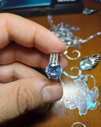 anello argento e zircone 