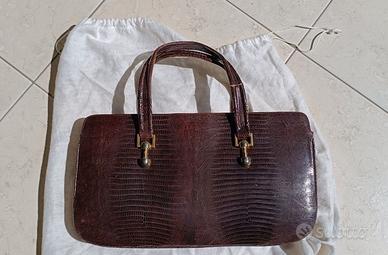 Borsa coccodrillo donna vintage anni 70