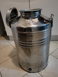 Bidone inox 50L per olio