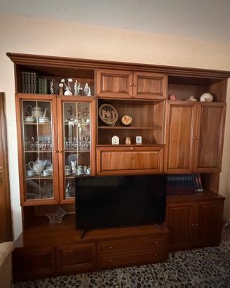 Parete Attrezzata Classica in Noce