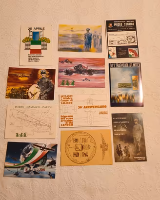 Lotto 11 cartoline aviazione
