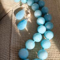 Collana Agata con orecchini