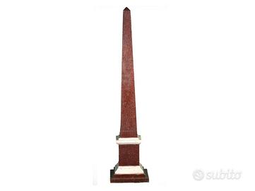 Scultura Obelisco Neoclassico Italiano Anni 70