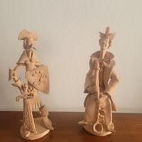 Coppia di Statuette in Terracotta 