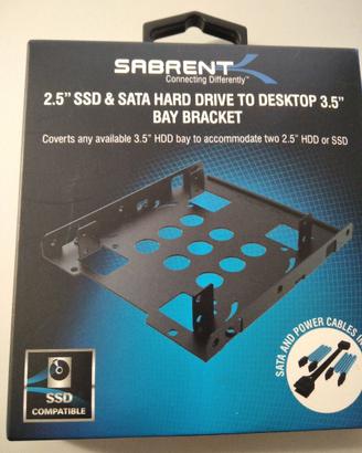 Adattatore per disco sata 2.5" a 3.5"