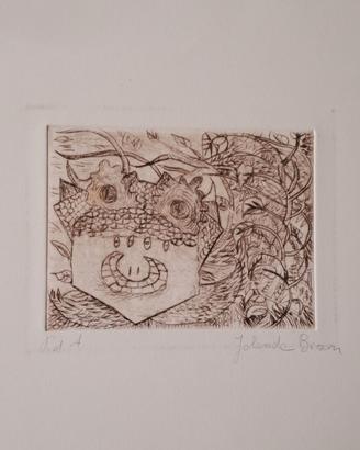Iolanda Bison, Alieno, acquaforte, Prova d'Artista