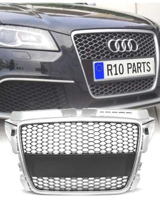 GRIGLIA AUDI A3 8P 08-12 LOOK RS3 GRIGIO CHIARO