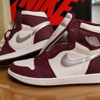 Nike Air Jordan Retro 1 Bordeaux Silver 