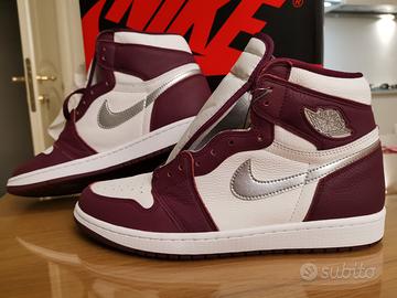 Nike Air Jordan Retro 1 Bordeaux Silver 