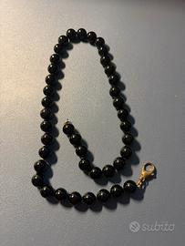 Collana in onice nero
