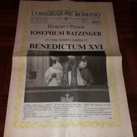 L'Osservatore Romano Elezione Papa Ratzinger