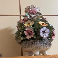 Centrotavola in ceramica decorata