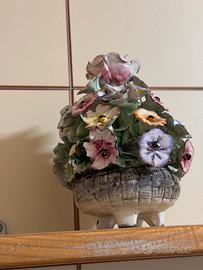 Centrotavola in ceramica decorata