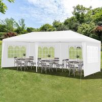 Gazebo per feste  3x6 metri, bianco con pareti