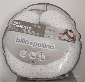 Cuscino Allattamento XXL bianco con motivi rosa