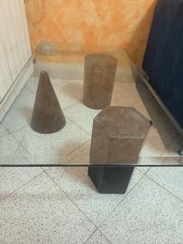 tavolino in cristallo 